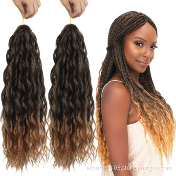 Goddess Locs Messy Box Braids  Synthetic Yaki French Curly Braiding Hair  Extensions French Curly Braiding Hair Wholesale Wave